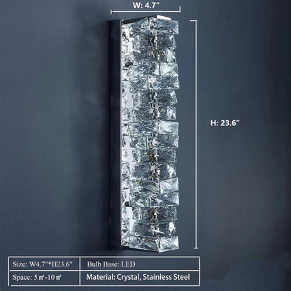 Modern Diamond Crystal Wall Lamp