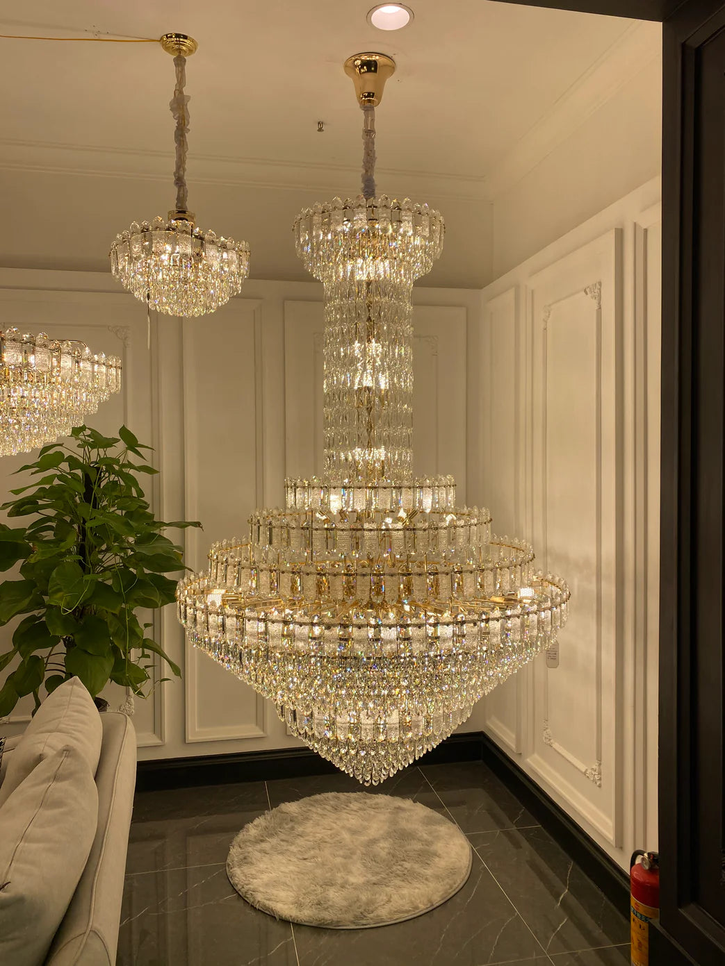 Luxury Extra Large Multi-tiered Crystal Chandelier for Staircase/Foyer ...