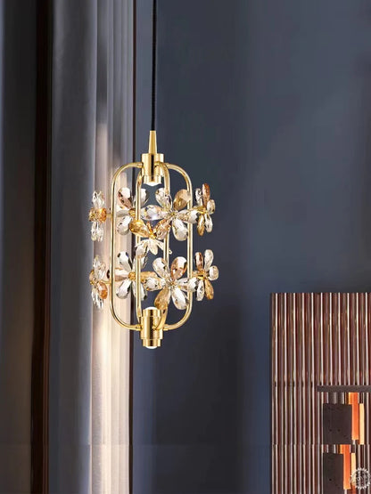 Designer Model Modern Light Luxury Flower Pendant Chandelier Suit for Living/Dining Room/Bedroom