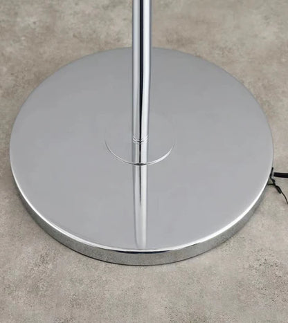 Post-modern Waterfall Spiral Floor Lamp in Chrome Finish for Living Room/Bedside