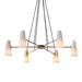 Modern Style Round Cone Glass Chandelier for Bedroom/Living Room/Dining Room