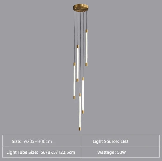 Modern Lightsabers Suspension Floating Chandelier with 512 System for Raindrop Effect