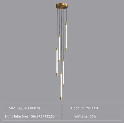Modern Lightsabers Suspension Floating Chandelier with 512 System for Raindrop Effect