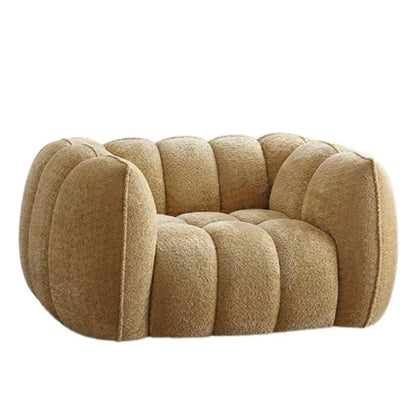 Scandinavian Vintage Fabric Pumpkin Sofa