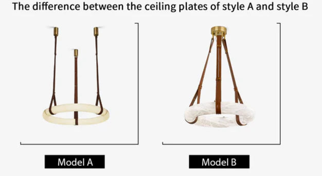 Modern Round Alabaster Chandelier for Living Room/Bedroom