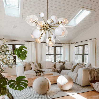 Modern Sputnik Glass Chandelier for Living Room/Bedroom