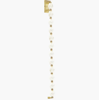 Applique da parete moderna di lusso con collana di cristallo