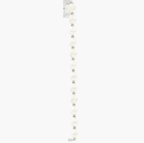 Applique da parete moderna di lusso con collana di cristallo