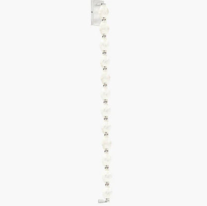 Applique da parete moderna di lusso con collana di cristallo