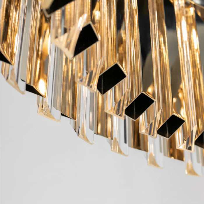 Modern Round Metal Crystal Chandelier for Dining Room/Bedroom