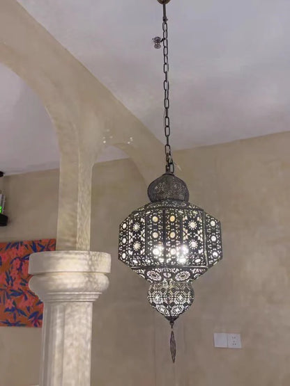 Retro Decorative Design Iron Pendant Light Fixture Chandelier for Dining Room/Living Room/Bedroom/Restaurant/Cafe