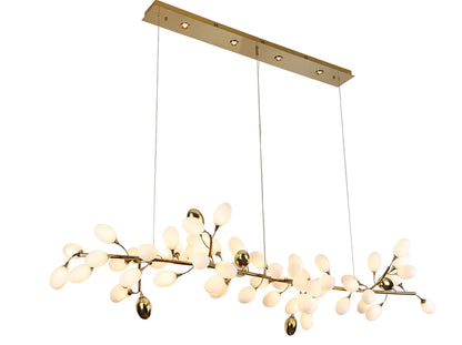 Modern Nordic Creative Art Designer Ring/Linear Pure White Grape Chandelier for Living/Dining Room