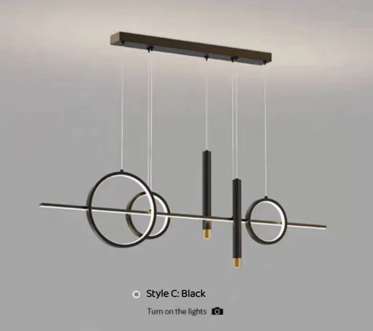 Modern Minimalist LED Light Fixture for Dining Room/Cafe/Kitchen Island