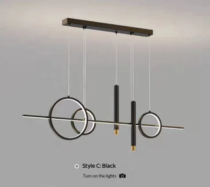 Modern Minimalist LED Light Fixture for Dining Room/Cafe/Kitchen Island