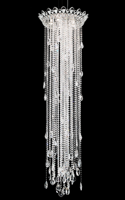 Lampadario di lusso extra large con nappa di cristallo per scale/corridoio ai piani alti/soppalco