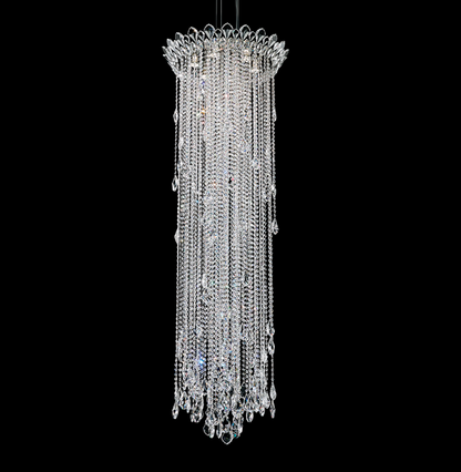 Lampadario di lusso extra large con nappa di cristallo per scale/corridoio ai piani alti/soppalco