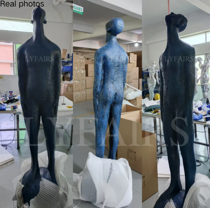 Blue/Black Man Art Sculpture