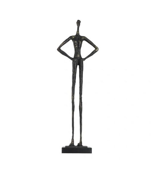 Abstract Hands on Hips Figure 31''Height Statue for Foyer/Living Room/Hall