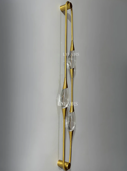 Modern Oval Inlay Crystal Wall Lamp