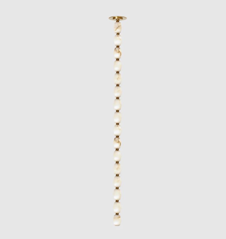 Modern Alabaster Necklace Chandelier