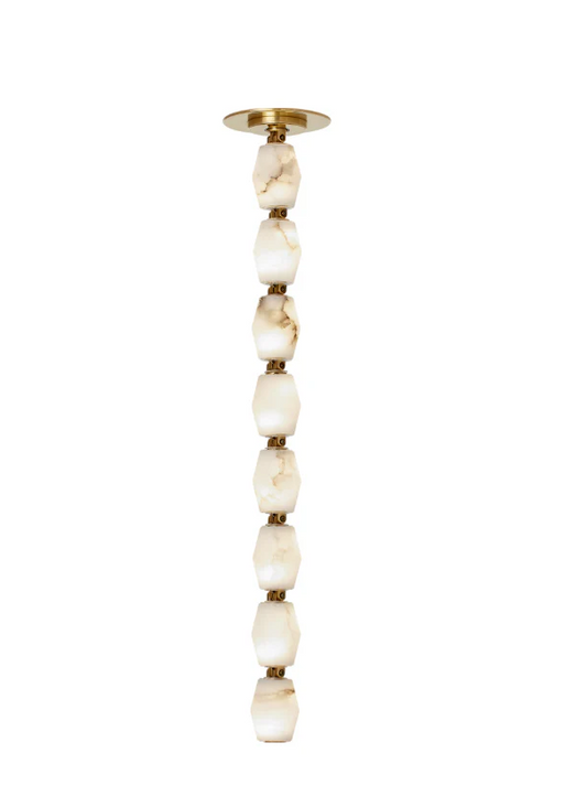 Modern Alabaster Necklace Chandelier