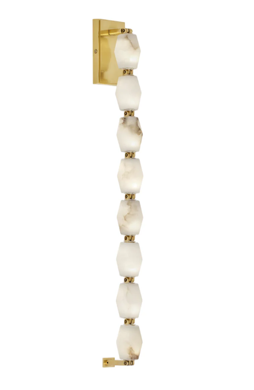 Modern Alabaster Necklace Wall Lamp