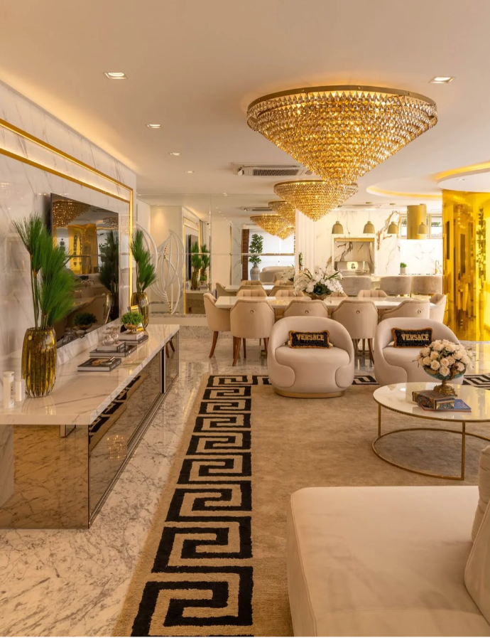 Luxury Flush Mounted Funnel Crystal Chandelier for Low Ceiling
