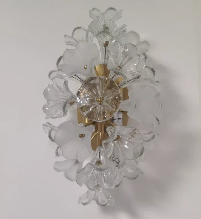 Moderna lampada da parete in vetro creativo Jasmine 