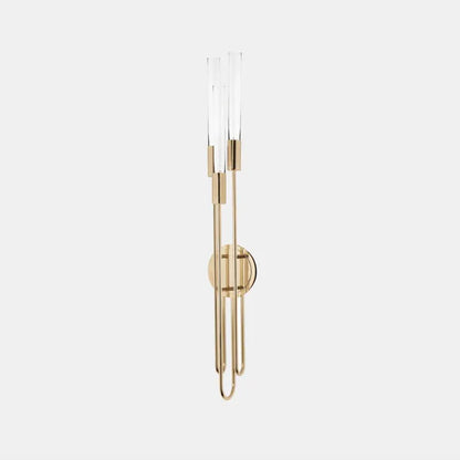 Lampada da parete Nordic Light Luxury a tre bracci in ottone per comodino/soggiorno/corridoio