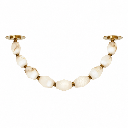 Modern Alabaster Necklace Chandelier
