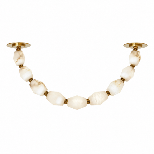 Modern Alabaster Necklace Chandelier