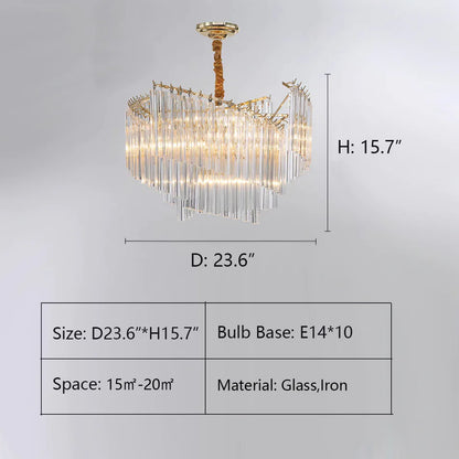 Large Modern Art Spiral Tiers Glass Pendant Chandelier for Living Room/Dining Room/Entryway