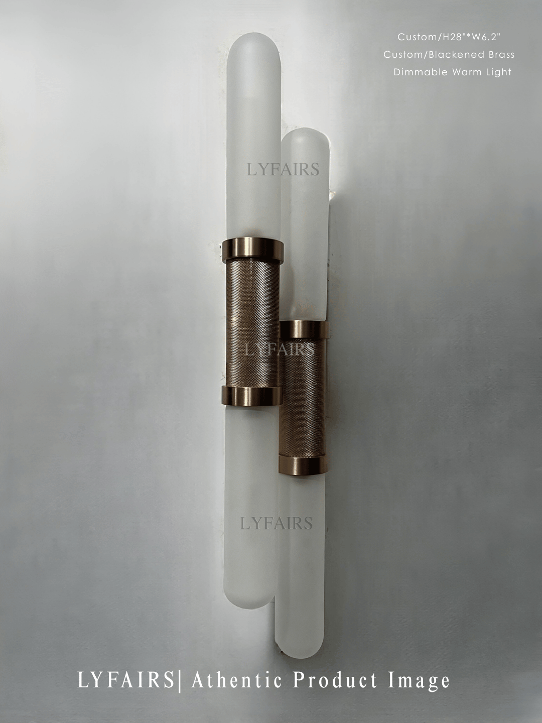 Modern Minimalist Double Cylinder Glass Wall Sconce
