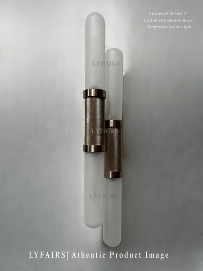 Modern Minimalist Double Cylinder Glass Wall Sconce