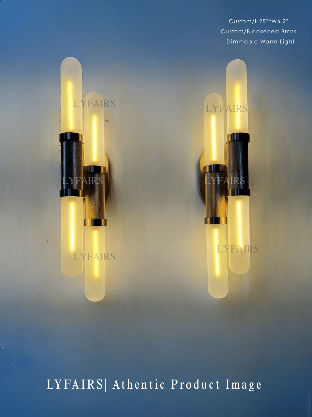 Modern Minimalist Double Cylinder Glass Wall Sconce