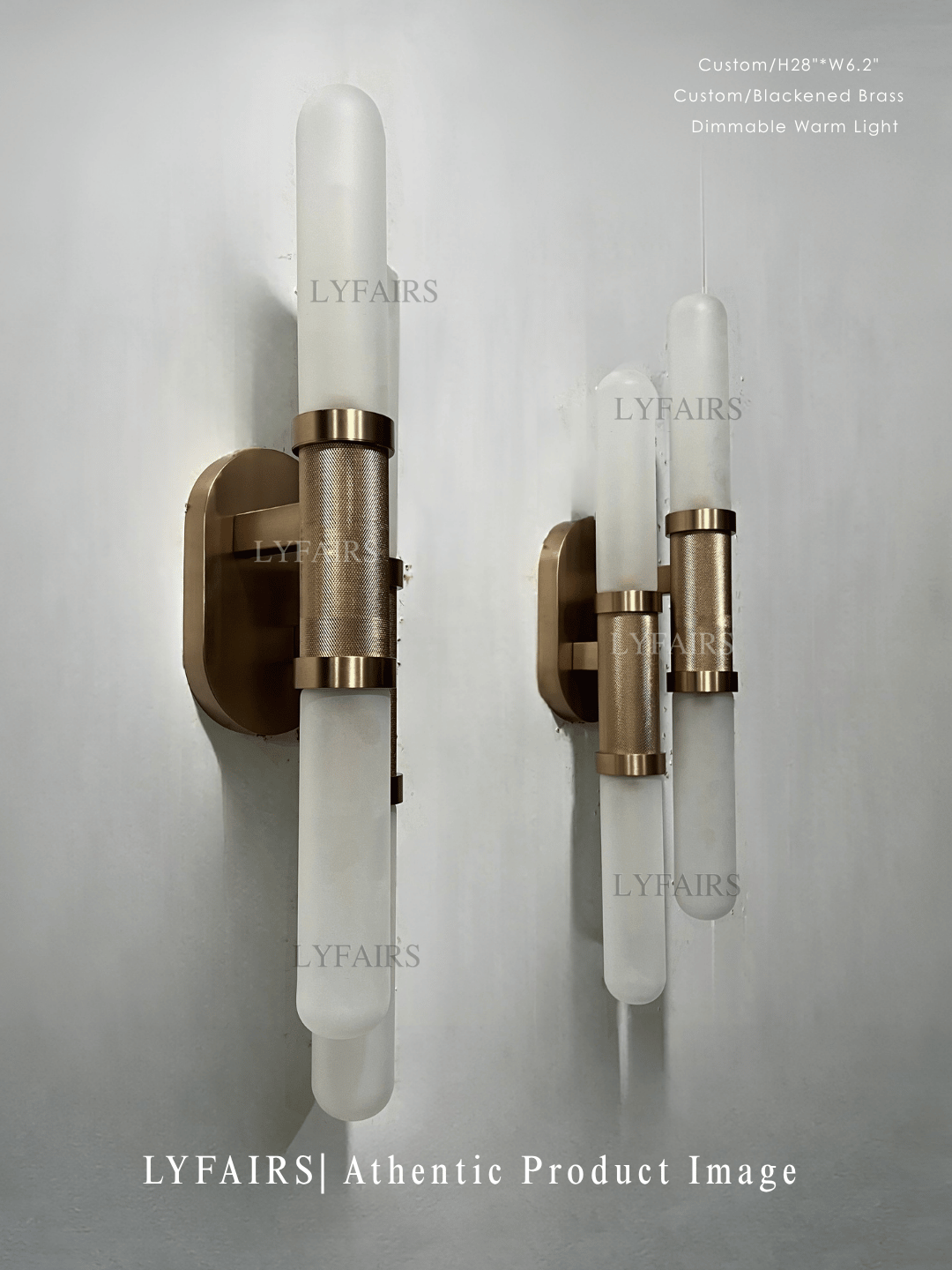 Modern Minimalist Double Cylinder Glass Wall Sconce