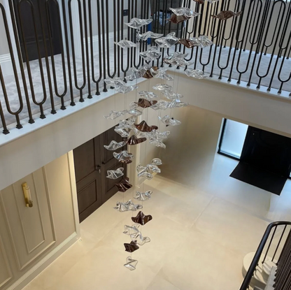 Modern Floating Starfish Glass Chandelier for High Ceiling /Hotel/Restaurant