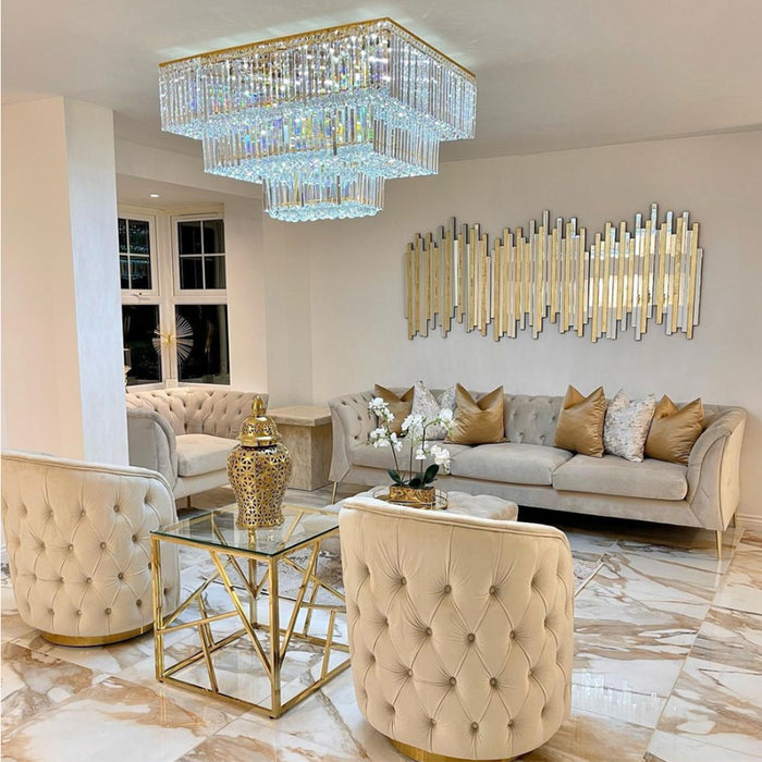 Luxury Crystal Layers Ceiling Light