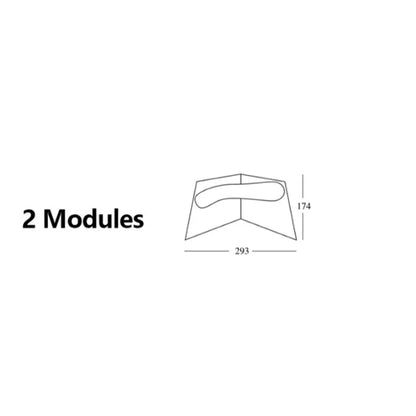 Modern 2/3/4 Modules Curved Rock Corner Sofa