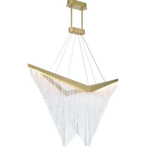 Modern Art Design Arrowhead Shaped Acrylic Rods Chandelier