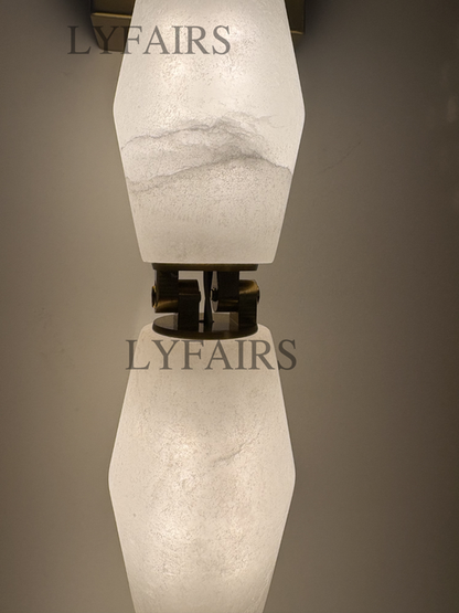 Modern Alabaster Necklace Wall Lamp