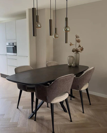 Modern Minimalist 6/7-Light Bulbs and Columns Pendant Chandelier for Dining Room