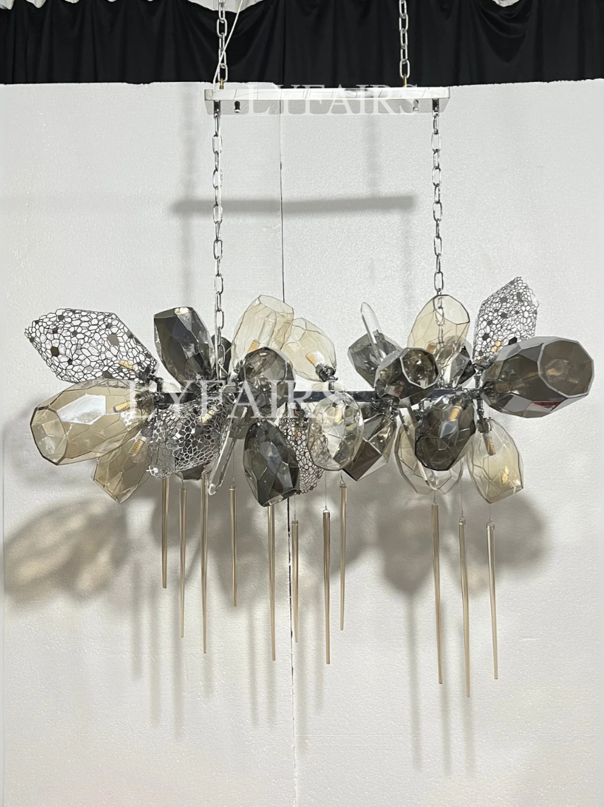 Modern Wine Glass Shape Chandelier Italian Light Luxury  Light Fixture for Ding/ Living Room/ Duplex/ Villa/ Restaurant