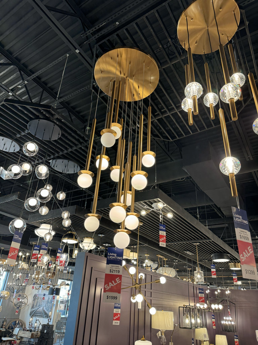 Customized Floating 18-Globe Chandelier