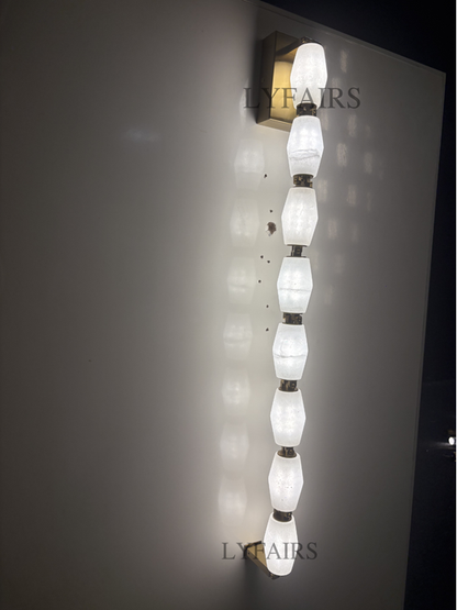 Modern Alabaster Necklace Wall Lamp