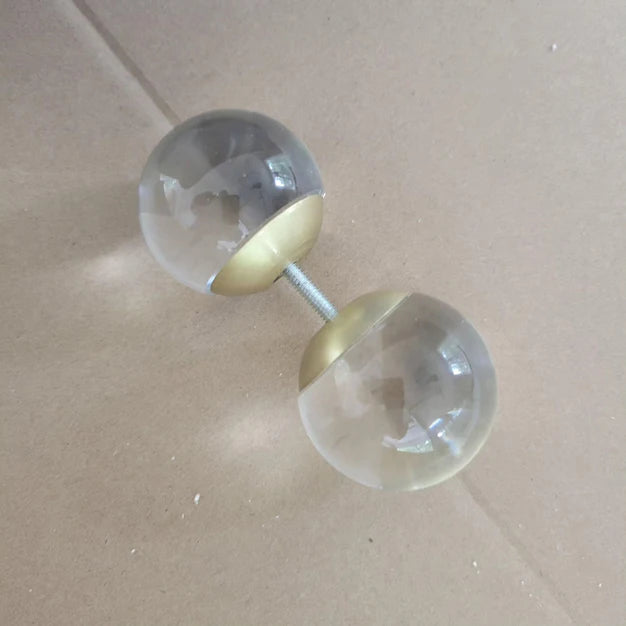 Modern 2/3 Ring Glass Ball Chandelier for Low-ceiling