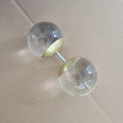 Modern 2/3 Ring Glass Ball Chandelier for Low-ceiling