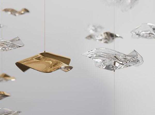 Modern Floating Starfish Glass Chandelier for High Ceiling /Hotel/Restaurant