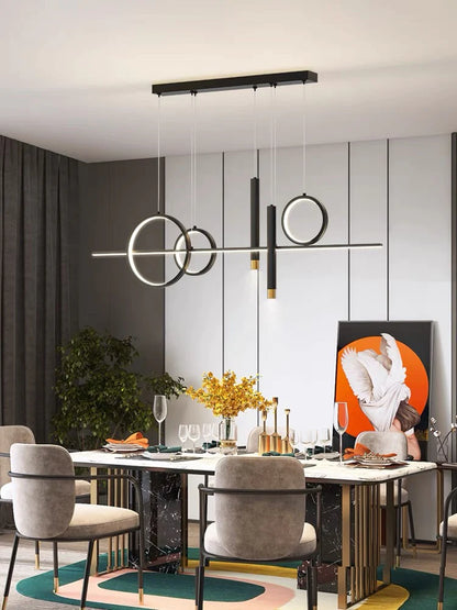 Modern Minimalist LED Light Fixture for Dining Room/Cafe/Kitchen Island