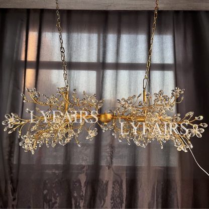 Lampadario Art Design Crystal Florals per soggiorno/camera da letto/sala da pranzo/isola della cucina